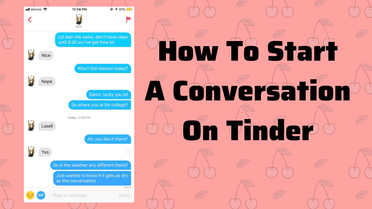 How to open a conversation with a girl on tinder