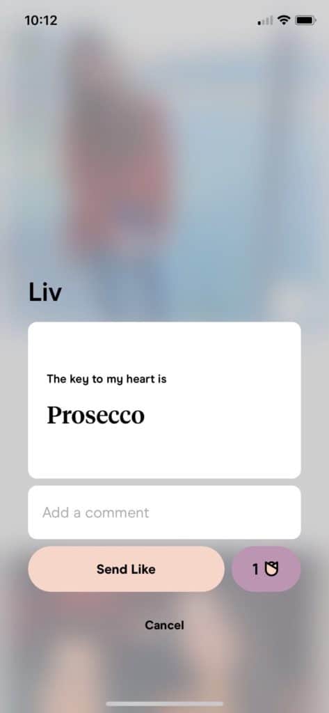 first message on Hinge