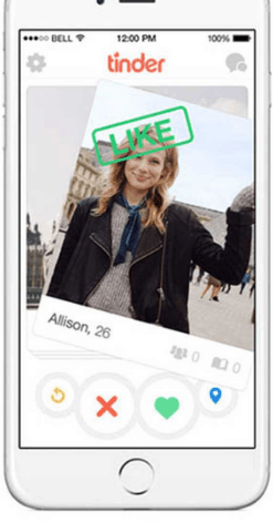 Tinder blurry photo