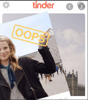 if you swipe left on Tinder are they gone forever? this is showing what the tinder rewind feature looks like