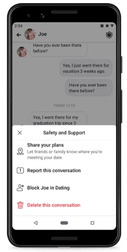 facebook dating safety and support