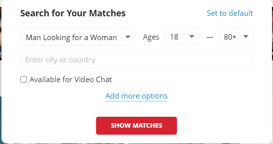 Search on dating.com