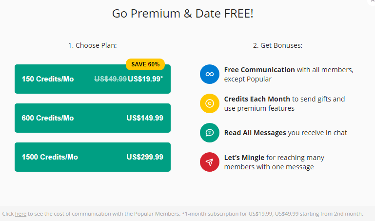 dating.com pricing